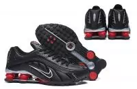 nike shox r4 chaussures hommess black white red